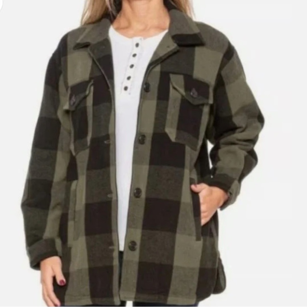 Cotton Plaid Shacket